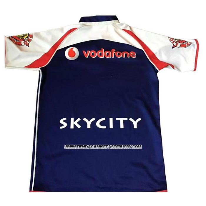 Camiseta Nueva Zelandia Warriors Rugby 2011 Retro Azul